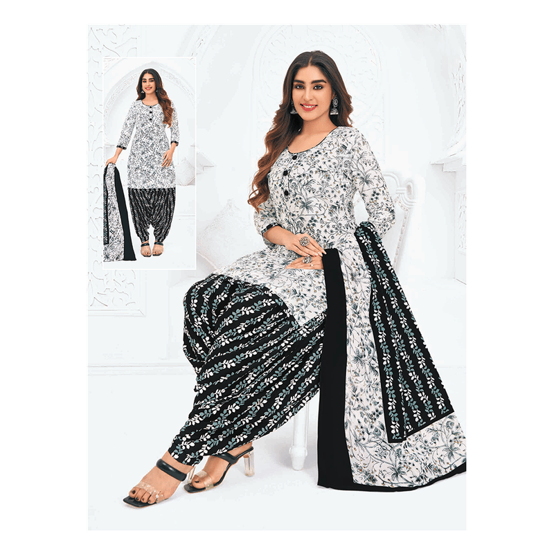 Pranjul 100% Cotton Printed Patiyala Ready Made Stitched Salwar Suits