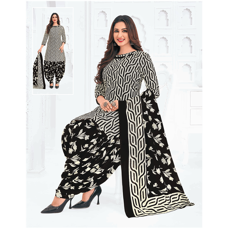 Pranjul 100% Cotton Printed Patiyala Ready Made Stitched Salwar Suits