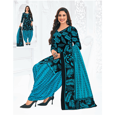 Pranjul 100% Cotton Printed Patiyala Ready Made Stitched Salwar Suits