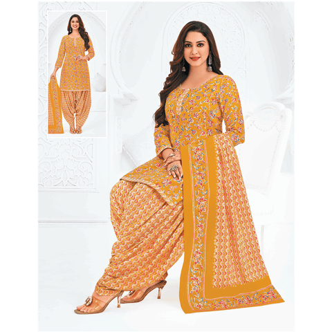 Pranjul 100% Cotton Printed Patiyala Ready Made Stitched Salwar Suits