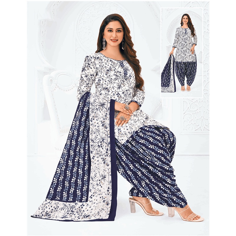 Pranjul 100% Cotton Printed Patiyala Ready Made Stitched Salwar Suits