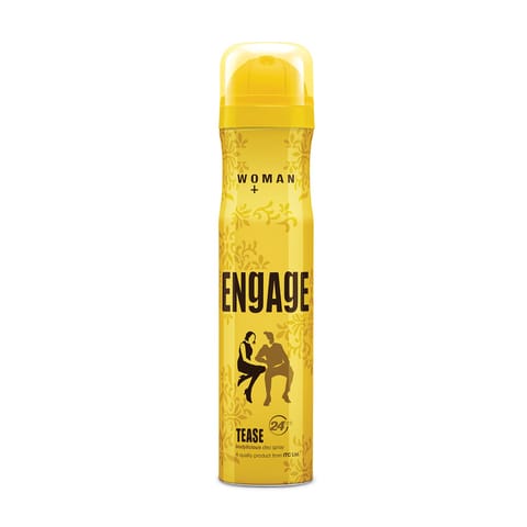 Engage Tease Deodorant For Women, Citrus and Floral, Skin Friendly, 150ml/165ml Deo Body Spray (Weight May Vary)