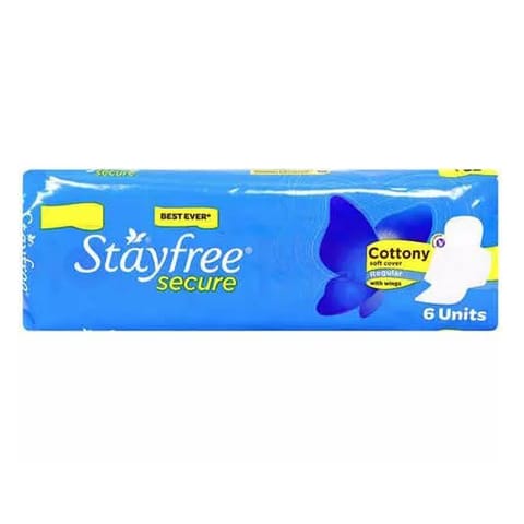Stayfree Secure Cottony-6P
