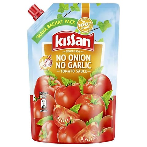 Kissan No Onion No Garlic Tomato Sauce 1kg