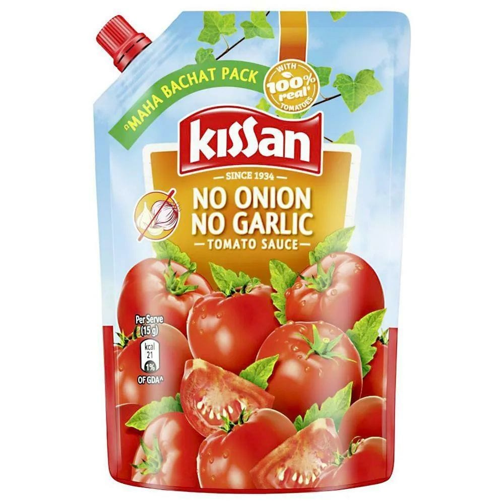 Kissan No Onion No Garlic Tomato Sauce 1kg