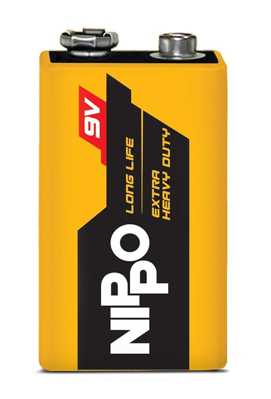 Nippo 9V Manganese Battery (Single)