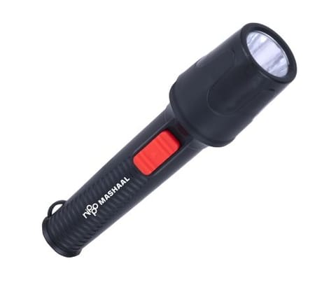 Nippo Mashaal Torch Batter operated  Colours Available Black/Red - 0.5W