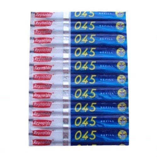 Reynolds 045 Ball Pen Refill Blue - Pack of 10