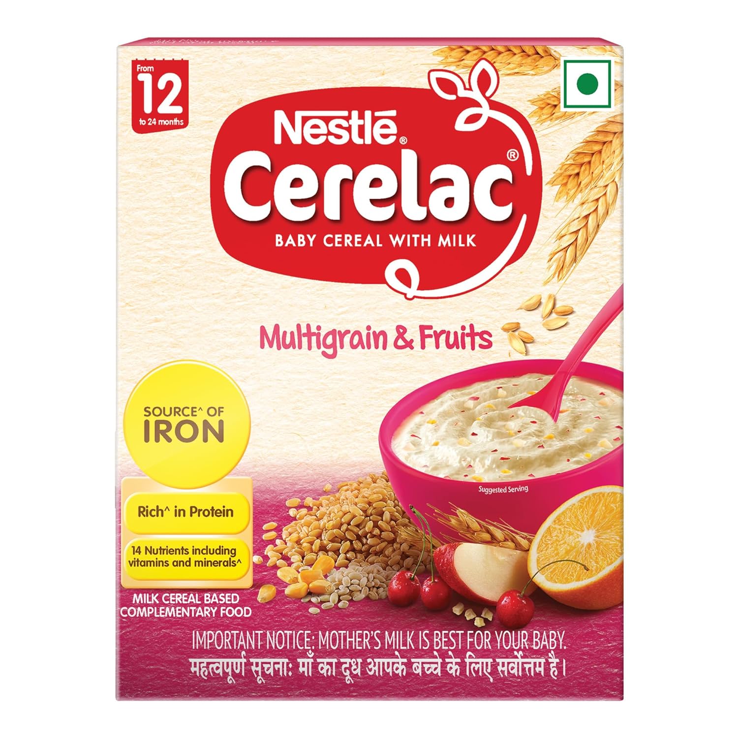 Cerelac Baby Cerelac with Milk, Multi Grain & Fruits 12 months