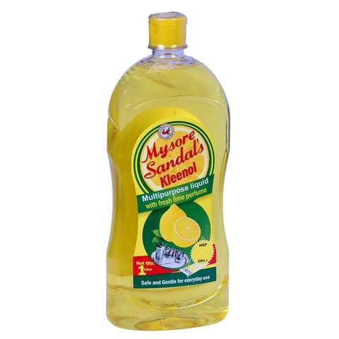 Mysore Sandal Kieenol Multi-Purpose Wash Liquid With Fresh Lime Perfume - 1Ltr