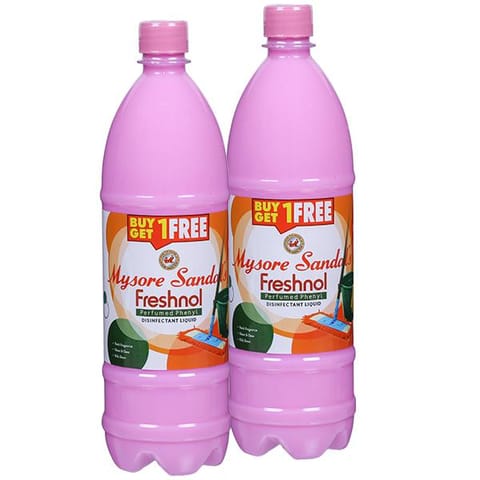 Mysore Sandal Freshnol Perfumed Phenyl Disinfictant Liquid Buy 1 Get 1  - 2 x1 Ltr