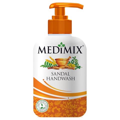 Medimix Sandal Handwash Pump Protects Hands From Germs - 225ml  Pack Of 2(2x225ml)