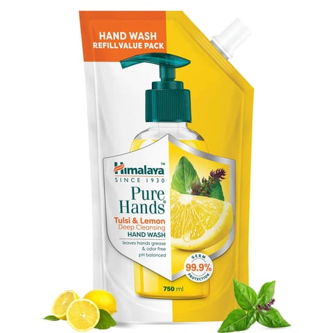 Himalaya Pure Hands | Deep Cleansing Tulsi and Lemon Hand Wash 750ml