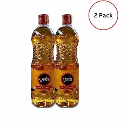 VVD Veda Pancha Deepam Lamp Oil-900ml Bottle ( Pack of 2 ) -