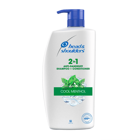 Head & Shoulders 2-In-1 Anti Dandruff Shampoo Cool Menthol, 1 L