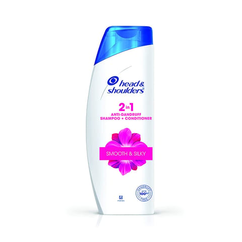 Head & Shoulders Smooth and Silky 2-in-1 Anti Dandruff Shampoo + Conditioner, 72ml