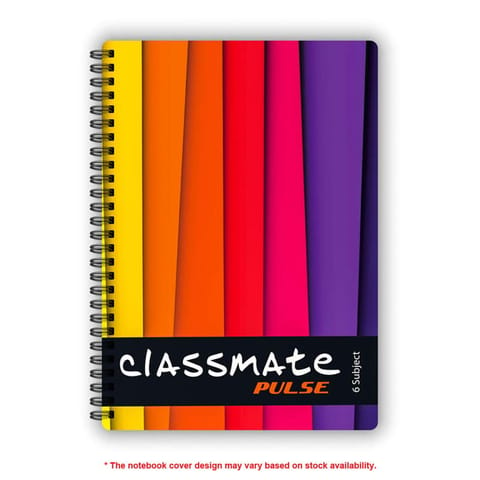Classmate Pulse Spiral NoteBook Pulse Entry Portfolio 1 Subject, Spiral Notebook, 160 Pages, 24cm x 18cm