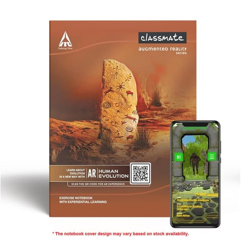 Classmate Interaktiv AR Series Notebooks, Soft Cover, 140 Pages, 31.4cm x 19.4cm