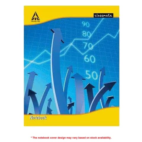 Classmate Practical Book Maths Single Line/Blank, 60 Pages, 26.5cm x 22cm