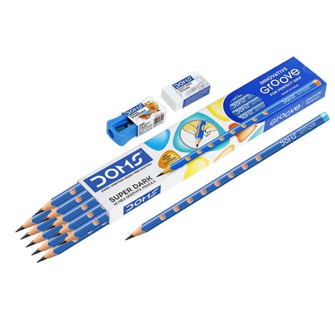 DOMS Graphite Pencil Groove Pencils