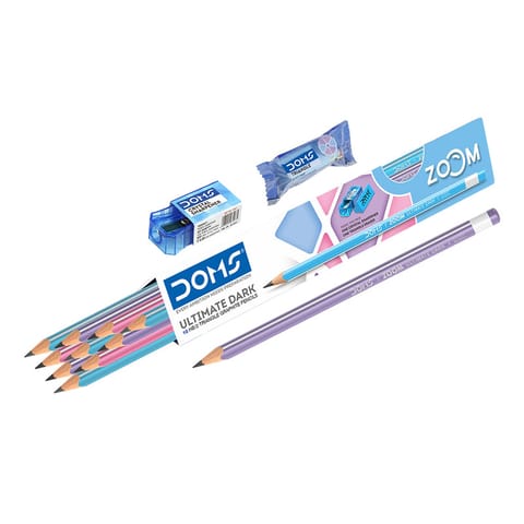 DOMS Graphite Pencil Zoom Triangle Pencils