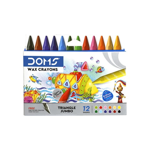 DOMS Triangle Jumbo Wax Crayons