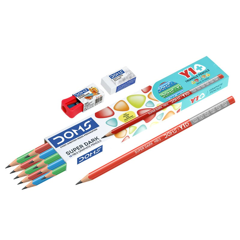 DOMS Graphite Pencil Y1+ Pencils Pack of 10