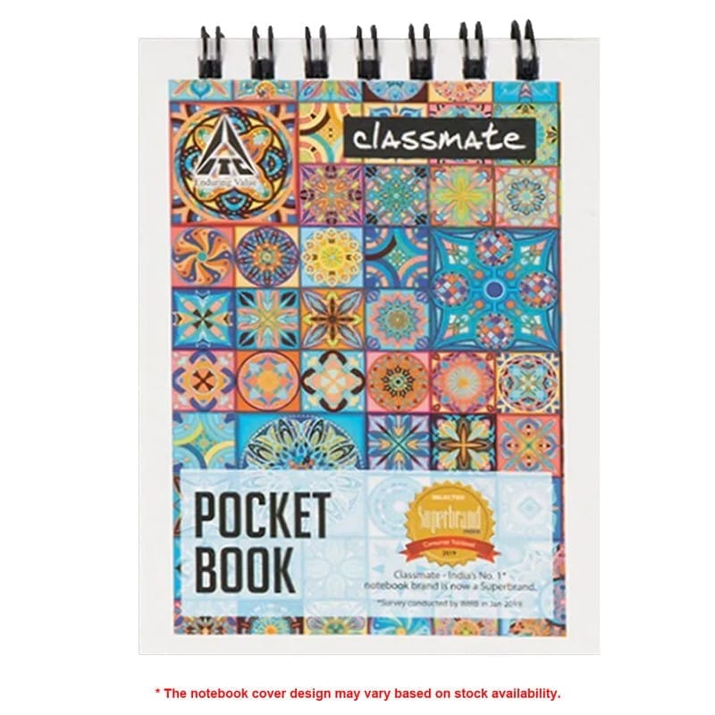 Classmate Pocket Book and Reminder Pad Reminder Pad Single Line, Wiro, 32 Pages, 10.5cm x 7.5cm