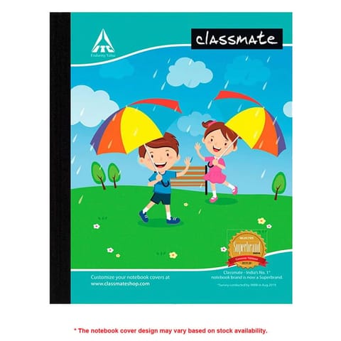 Classmate Notebook  Single Line, Hard Cover, 19cm x 15.5cm