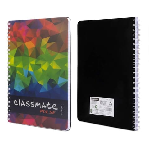 Classmate Pulse Spiral NoteBook Pulse Interchangable Notebooks 1 Subject Ruled, Spiral Notebook, 180 Pages, 24cm x 18cm