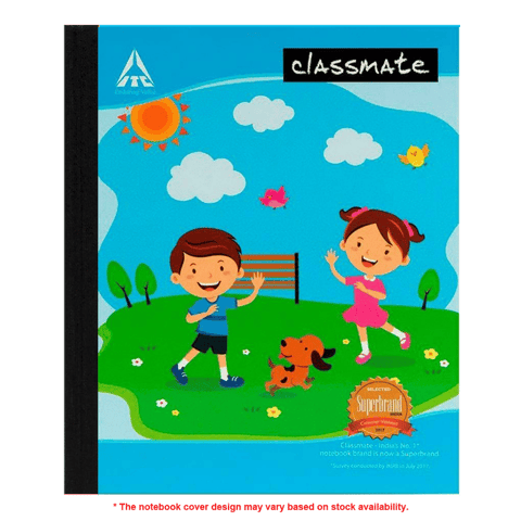 Classmate Notebook  Square 0.5", Hard Cover, 172 Pages, 24cm x 18cm