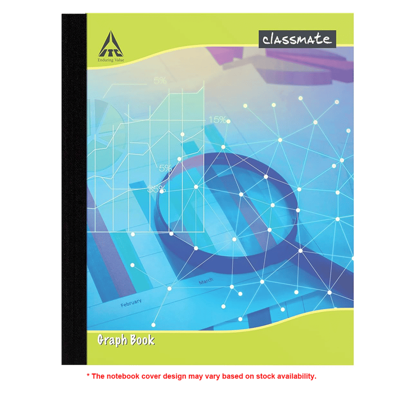 Classmate Graph Notebooks  Graph (Square - 1"/Single Line), 28cm x 22cm