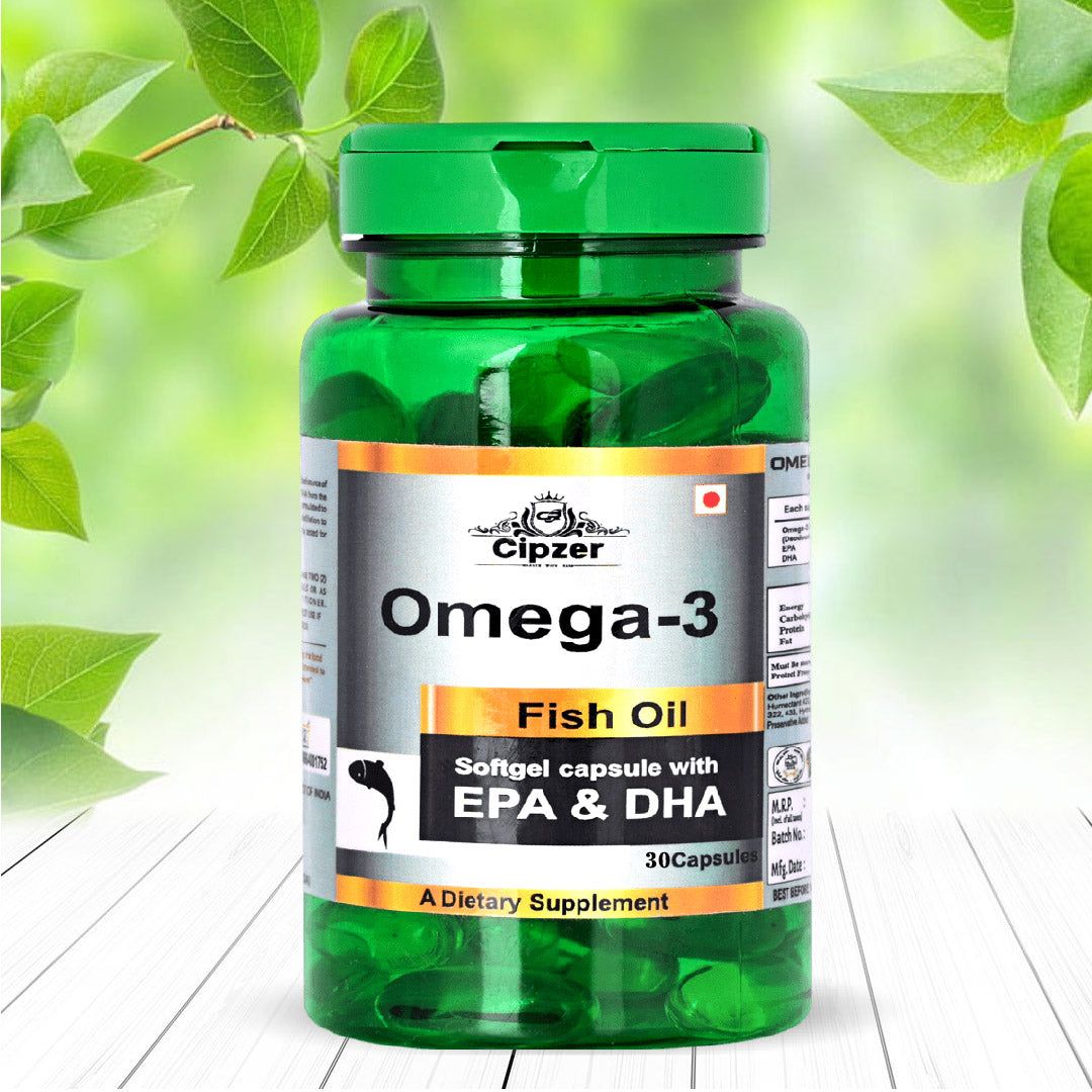 Cipzer Omega 3 Fish Oil Soft Gel Capsule