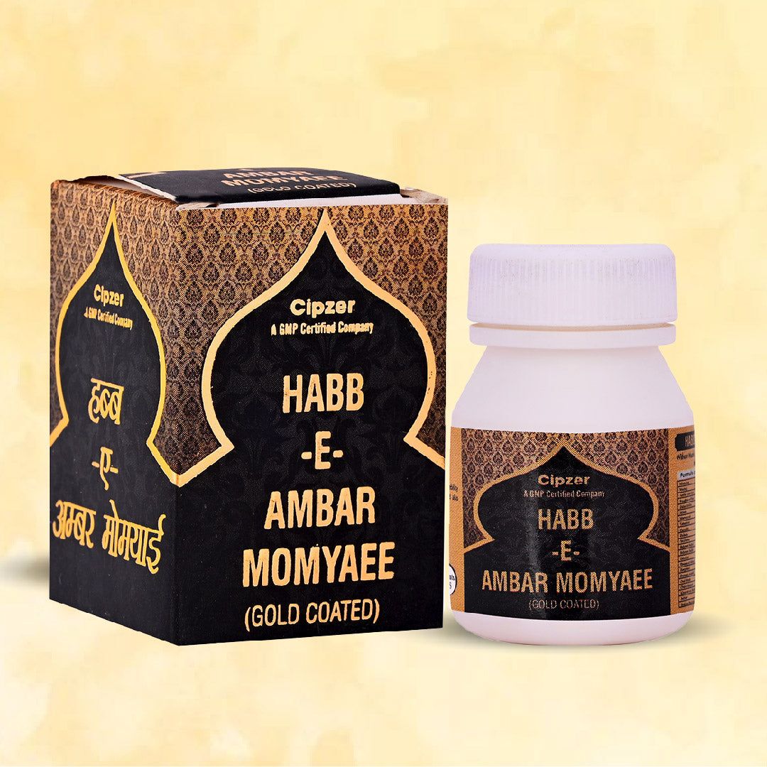 Cipzer Habb-E-Ambar Momyaee (Gold Coated) Pill 10'S