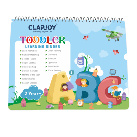 Clapjoy Velcro Book Level 2 Preschool Busy book for kids upto 4 years