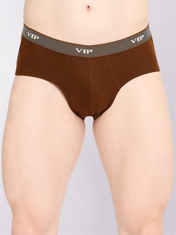 VIP Fresh - Men'S Soft Cotton Briefs With Air Mesh Panel In Assorted Colors