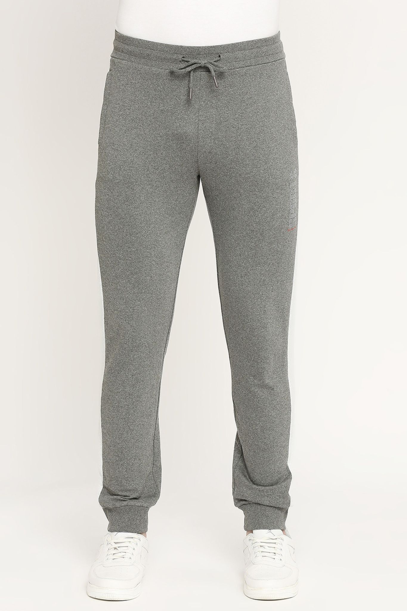 Rivolta Men Performance Cotton Joggers - Grey Melange