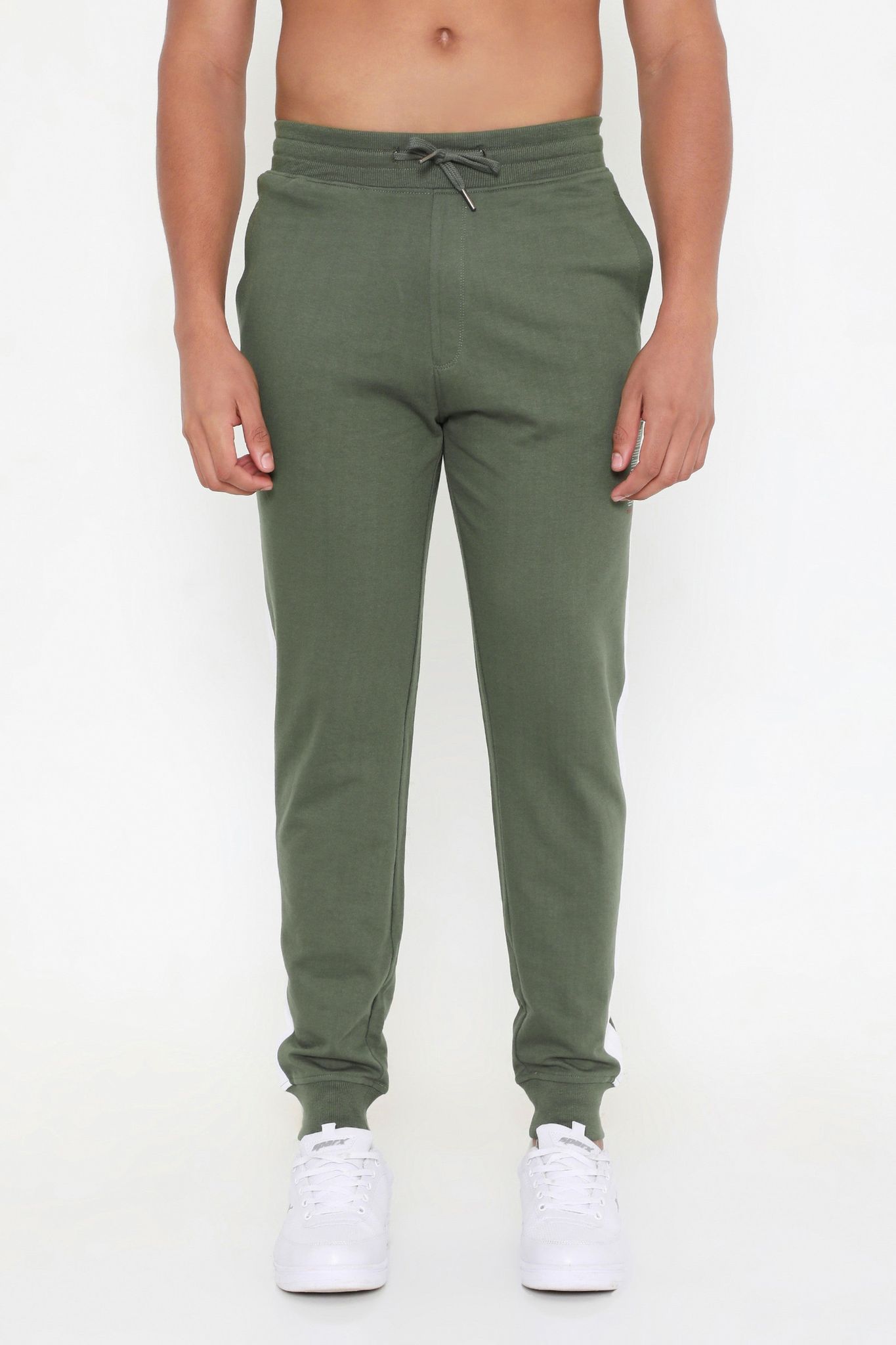 Rivolta Men Performance Cotton Joggers - Olive