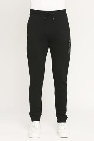 Rivolta Men Performance Cotton Joggers - Black