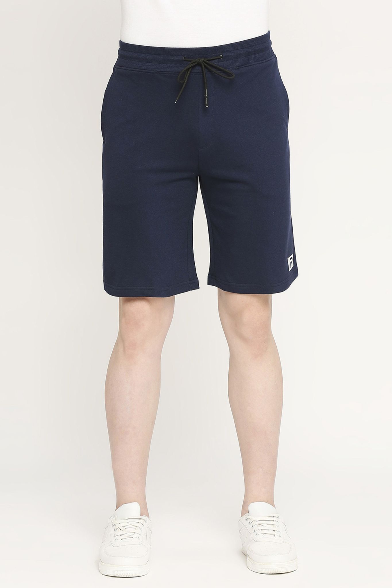 Rivolta Men Active Cotton Shorts - Navy Blue