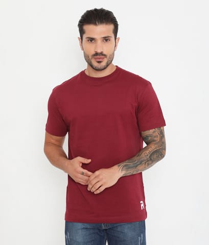 Rivolta Men Maroon Leisurewear Essential Cotton Tee