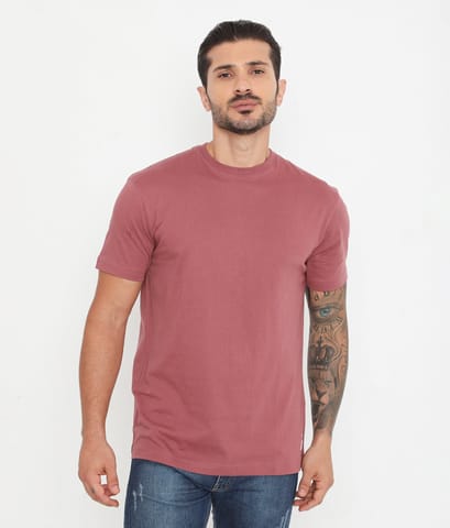 Rivolta Men'S Leisurewear Essential Cotton Tee - Red Roan