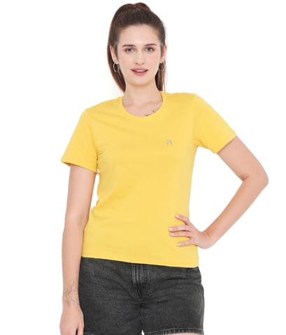 Rivolta Sunshine Yellow Women'S Essential Cotton T-Shirt