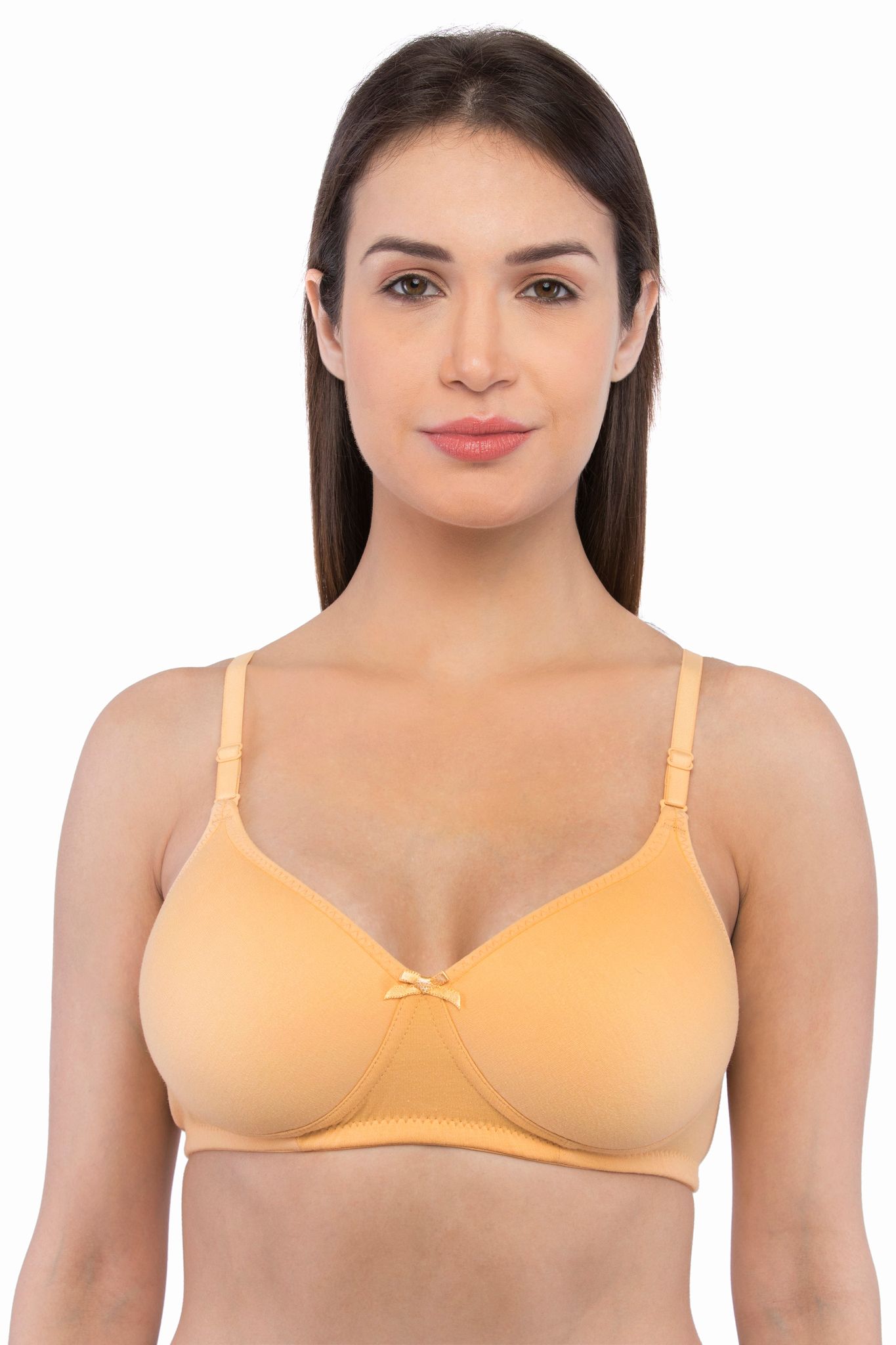 Feelings Women'S Cotton Lightly-Padded Non-Wired Medium-Coverage T-Shirt Bra - Elle Skin