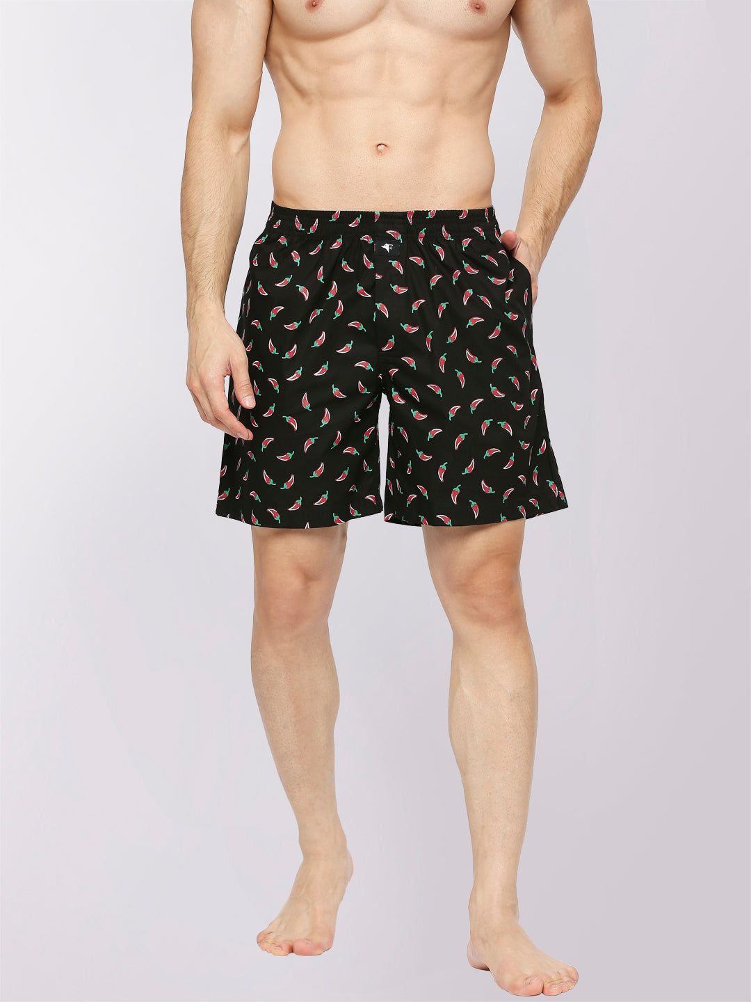 Frenchie Boksa - Printed Cotton Boxers Shorts For Men | Assorted