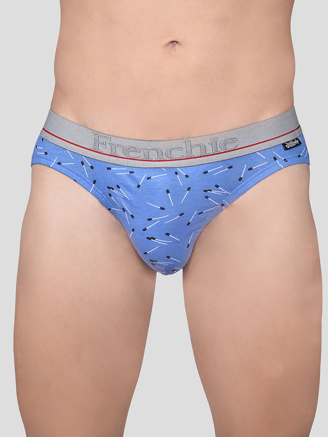 Frenchie Men'S Designer Outer Elastic Printed Brief - Assorted Colors