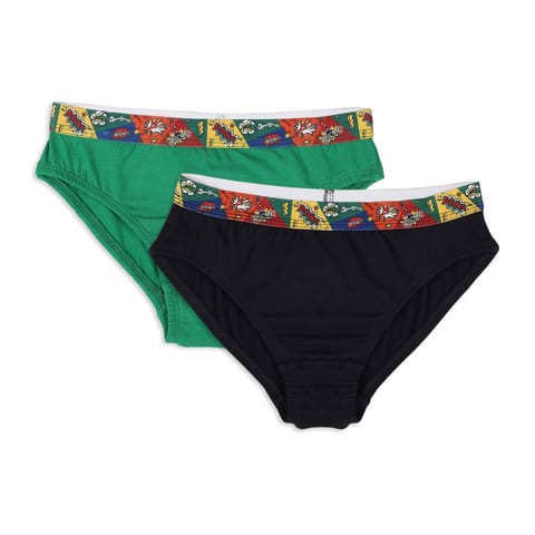 Brat Kid'S Solid Cotton Briefs - Assorted Colours