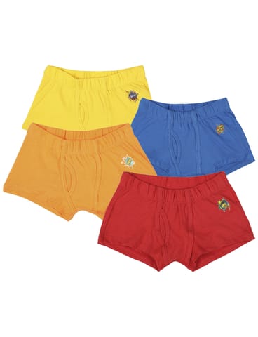 Brat Kid'S Solid Soft Cotton Trunk For Boys - Assorted Colours