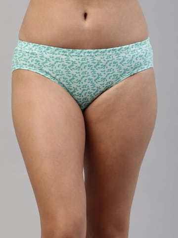 Feelings Amelie 102 Printed Cotton Hipster Panty For Women - Assorted Colours