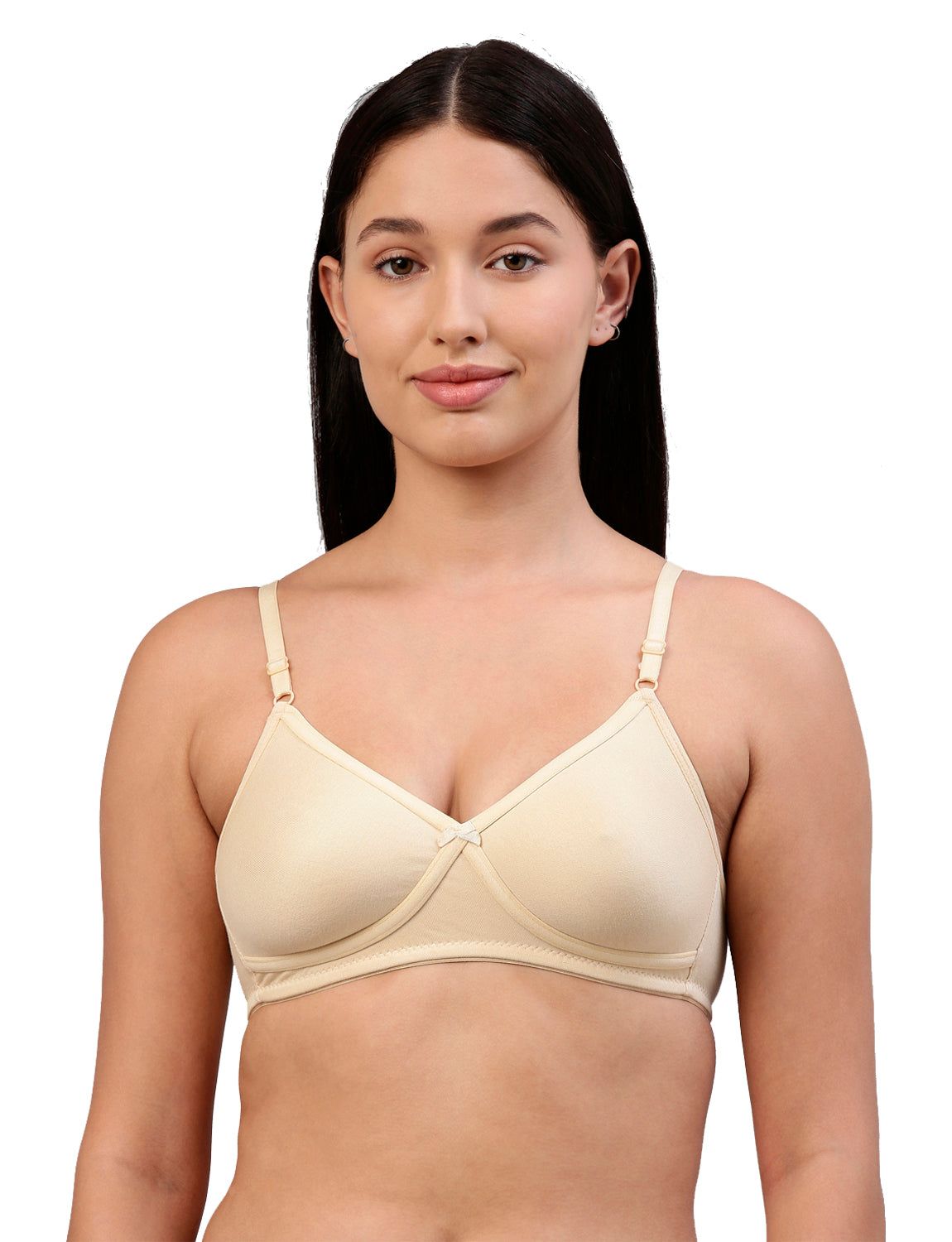 Feelings Dazzle Solid Skin All Day Long Essential Bra For Women